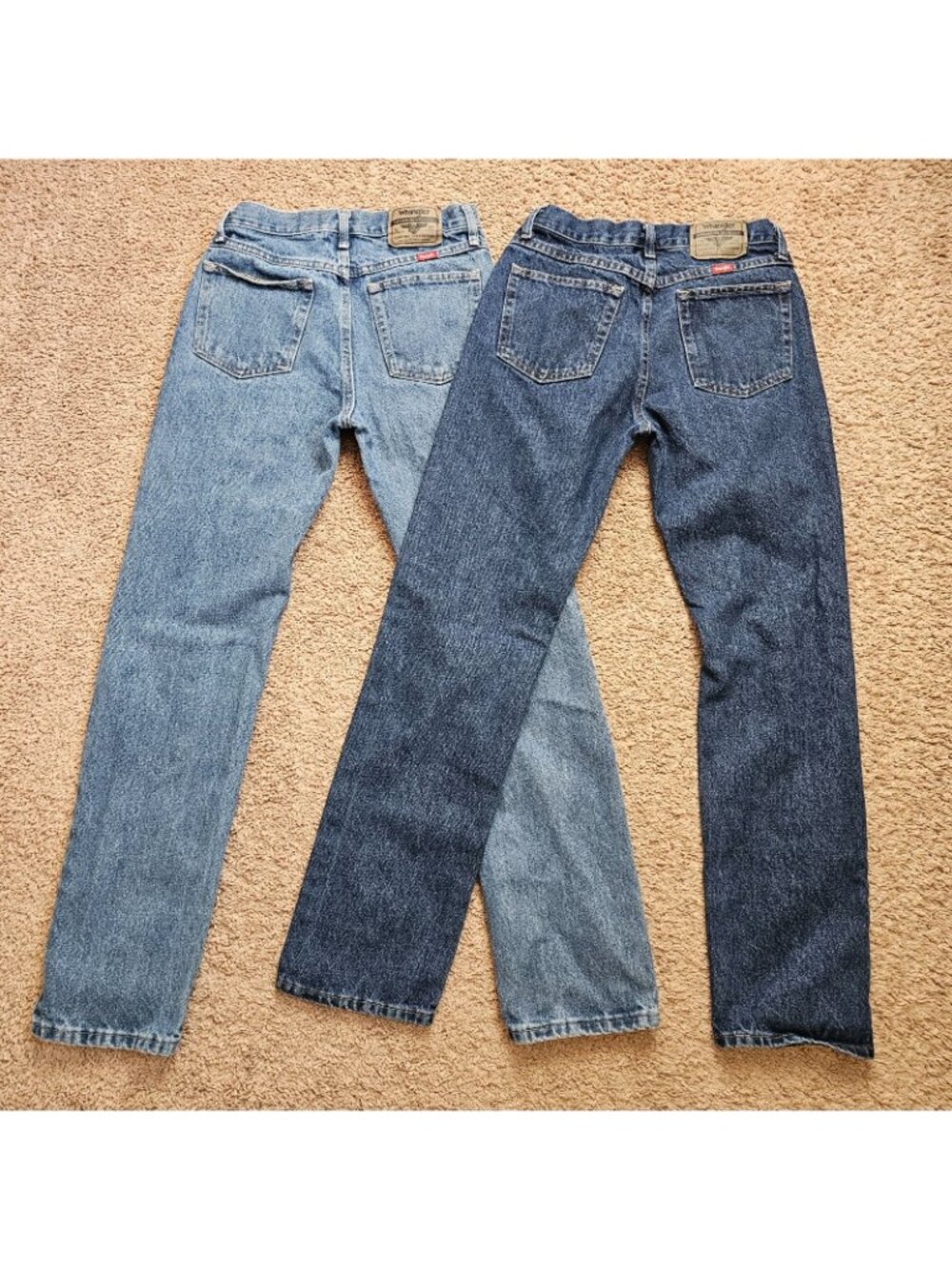 Wrangler Jeans Lot of 2 Mens Tag 28x32 Fit 28x30 Slim Straight Cotton Denim EUC - Picture 4 of 8